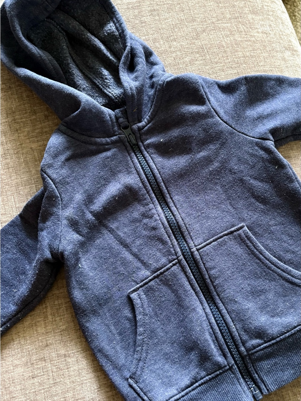 Cat & Jack Navy Zip Front Hoodie